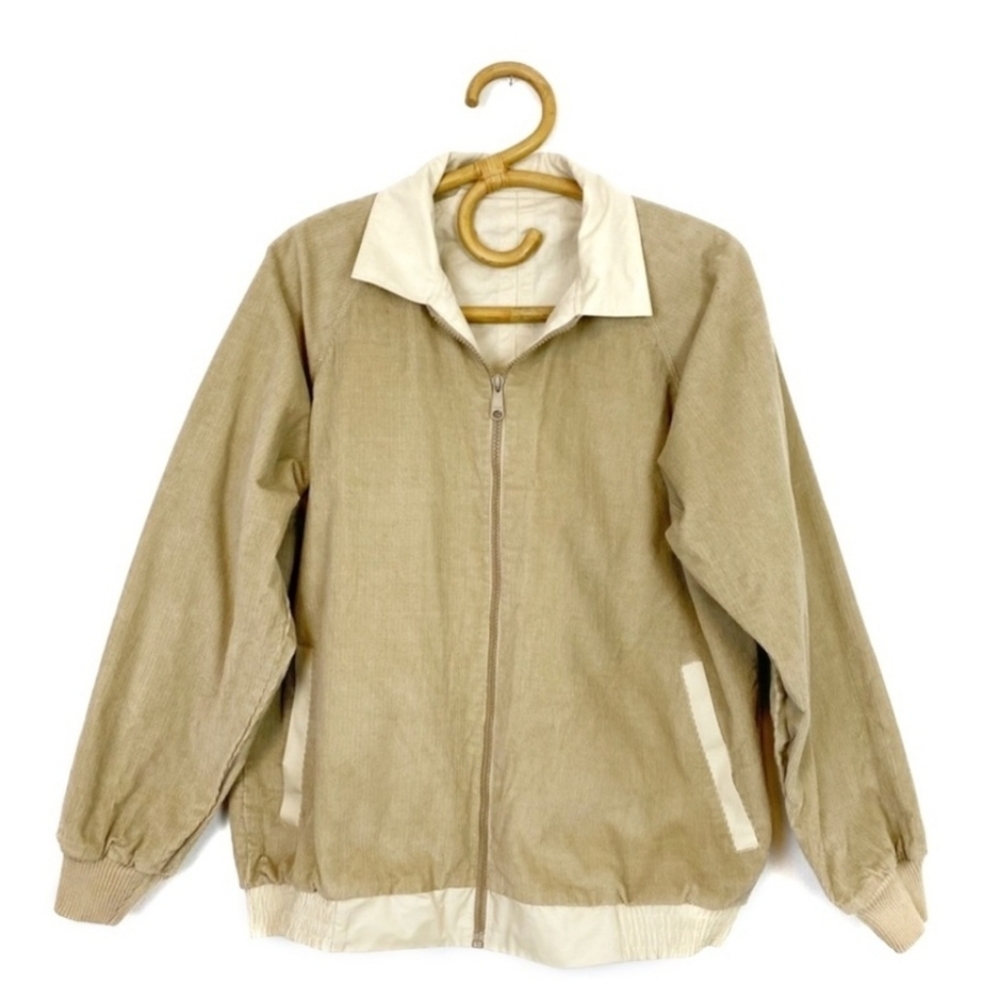 Vintage | Manchester | Reversible Tan Corduroy Jacket Size L
